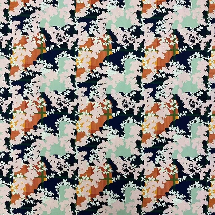 Digitaldruck Doppelschichtgewebe mit Elasthan