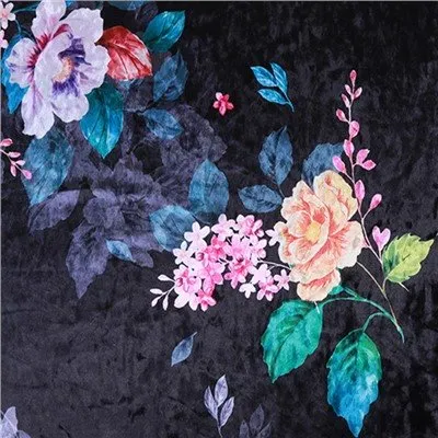 Digital bedruckter Samtstoff