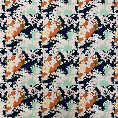 Digitaldruck Doppelschichtgewebe mit Elasthan