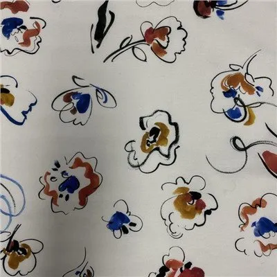 Digitaldruck Seide Baumwolle Twill Stoff