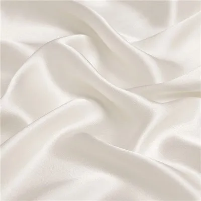 info-400-400 Breathable Plain Crepe Satin Silk Fabric