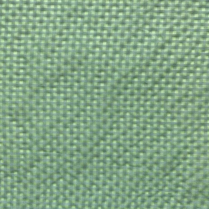 Verwobener grün karierter Krepp-Seidenstoff