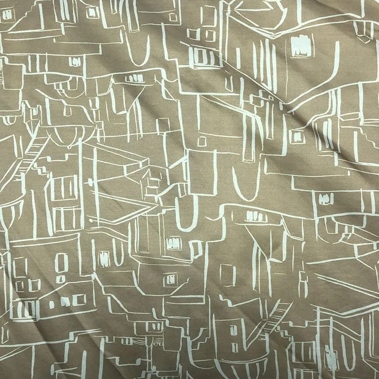 Gefütterte Viskose- und Satindruck-Kleidungsstoffe