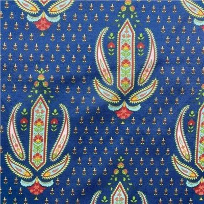 Kaktusprint Seidenbaumwollstoff