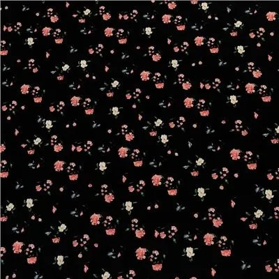 Pink Flower Full Matte SPH Plain Weave Stoff