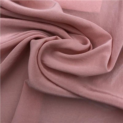 info-400-400 Rose Pink Silk Cotton Crepe De Chine Fabrics